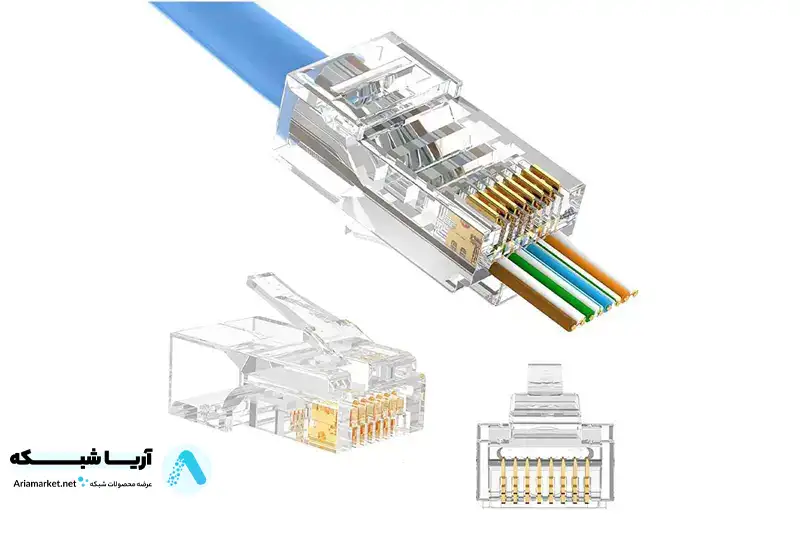 سوکت شبکه میانگذر CAT6 UTP برند اپترون